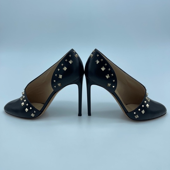 Valentino Black Round Toe Pumps - Picture 3 of 5